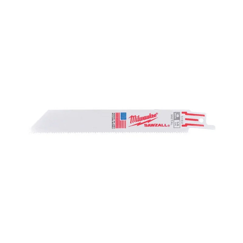 Lot de 5 lames finition de scie sabre métal THIN KERF MILWAUKEE