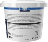 Pâte d’étanchéité durcissante GEB pour raccords filetés en chauffage Beige 500g