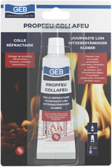 Colle réfractaire GEB COLLAFEU 50ml résistante jusqu’à 1100°C