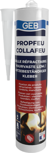 Colle réfractaire GEB COLLAFEU 310 ml résistante jusqu’à 1100°C
