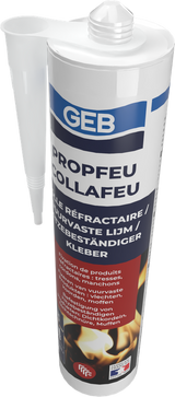 Colle réfractaire GEB COLLAFEU 310 ml résistante jusqu’à 1100°C