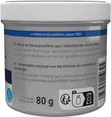 Filasse de lin peigné GEB complément de pâte à joint pour raccords filetés métal 80g