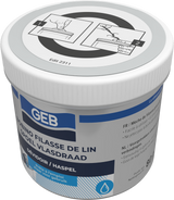 Filasse de lin peigné GEB complément de pâte à joint pour raccords filetés métal 80g