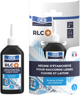 Résine anérobie GEB RLC+ pour le raccordement sans flamme d'une installation en cuivre et laiton 30ml