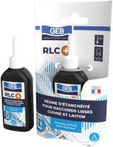Résine anérobie GEB RLC+ pour le raccordement sans flamme d'une installation en cuivre et laiton 30ml