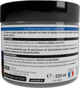 Crème lustrante GEB Propfeu effet patiné pour l’entretien et la protection des fontes et métaux 220ml