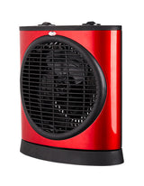 Radiateur soufflant extra-plat oscillant - Rouge - 2000W