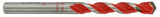 Tivoly   1 Foret Béton-Carrelage 2 en 1 Technic, Rouge, Ø 6 mm