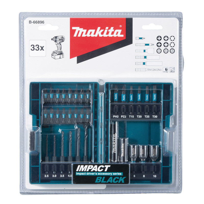 33 Embouts de vissage Impact black MAKITA B-66896