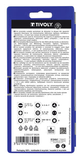 Tivoly   35 pièces -33 embouts de précision+ 1 porte-embout magnétique + 1 tournevis
