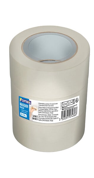 1074366 00 - Lot 3 rouleaux adhÃ©sifs masqu
