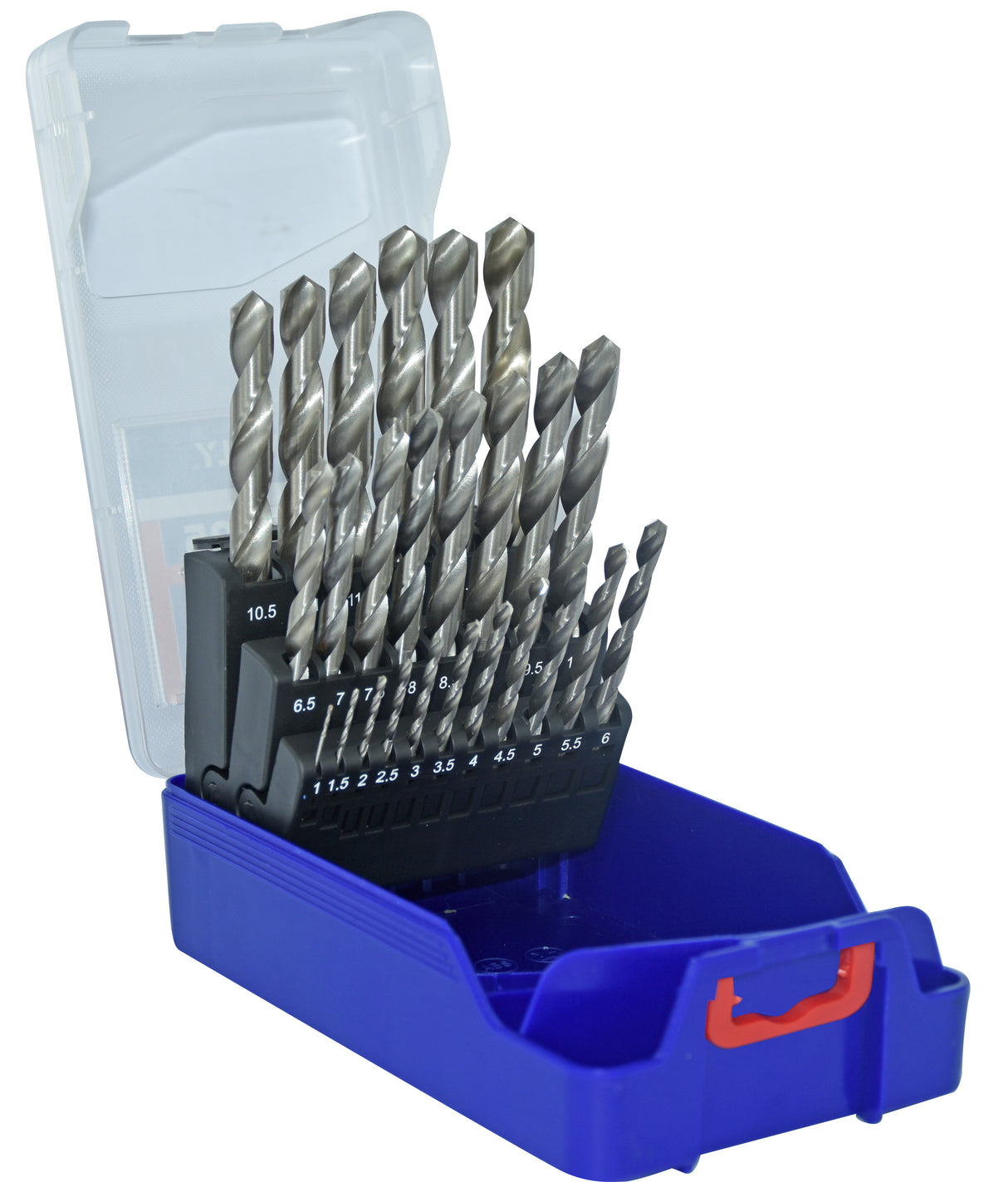 Tivoly   25 forets métaux HSS rectifiés pointe en croix Ø 1 à 13mm