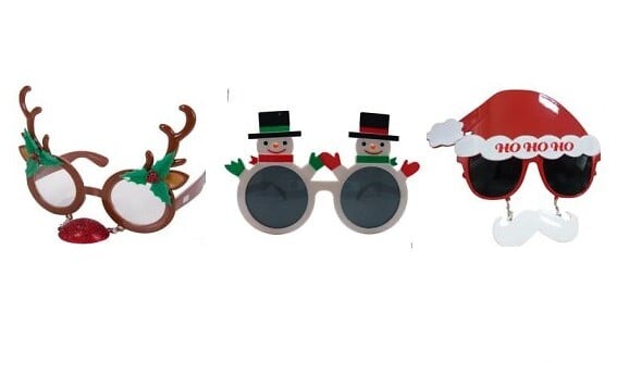 Paire de lunettes thème Noël