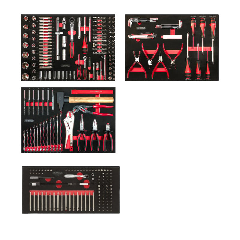 Servante d'atelier 6 tiroirs fabriquée en France équipée de 364 outils - KS TOOLS - 824.6364F