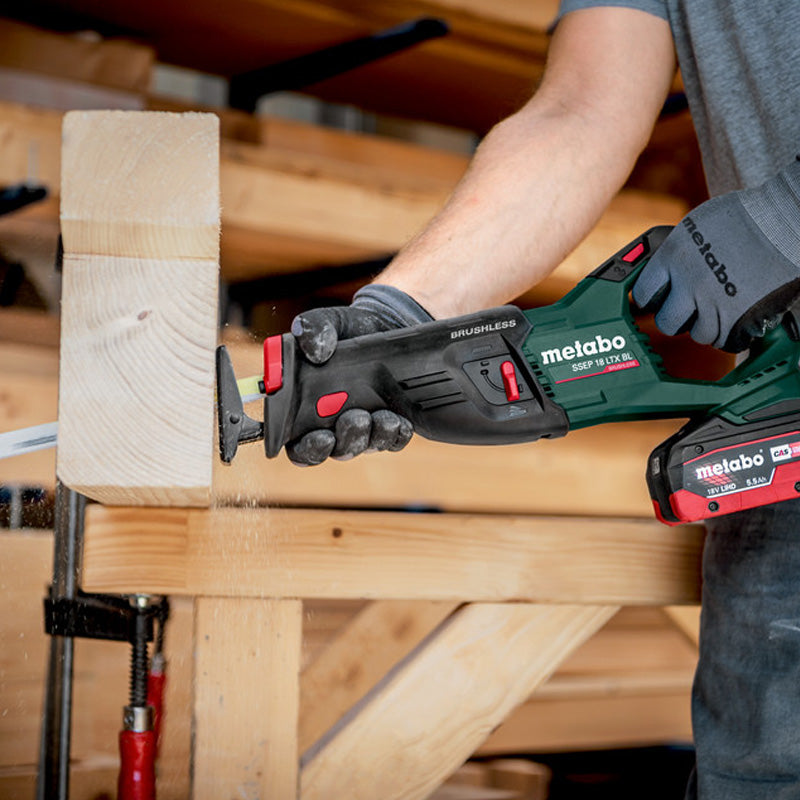 Scie sabre METABO 32mm 18V SSEP 18 LT BL - Pick+Mix (machine nue) coffret metaBOX
