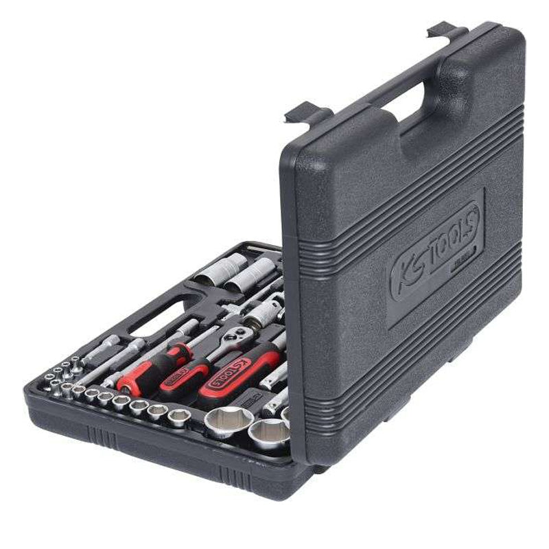 Coffret de douilles F6 1/4'' - 1/2'' - CHROMEmat - 94 pcs  - KS TOOLS - 911.0694