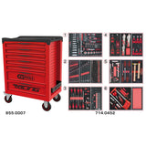 Servante RACING 7 tiroirs équipée de 455 outils  - KS TOOLS - 855.7452