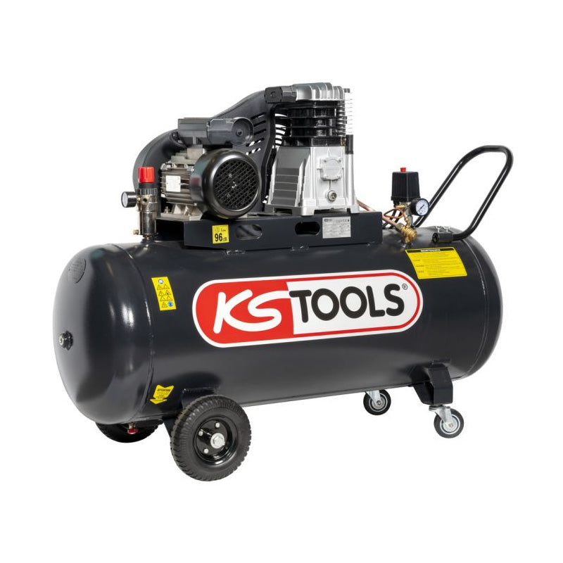 Compresseur sur cuve 200 L - 10 bar - 3 CV -220 V Mono  - KS TOOLS - 165.0805