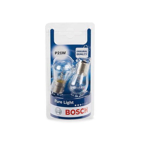 Pack de 2 Ampoules BOSCH 1987301017 P21W Pure Light 12V 21W BA15s