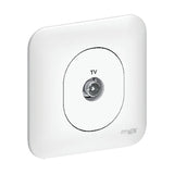 Ovalis - Prise TV - Blanc