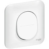 Ovalis - Bouton poussoir 10A - Blanc