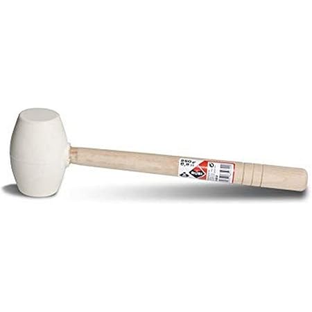Maillet caoutchouc blanc pointe ronde 250 gr. - RUBI - 66905