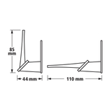 2 Canules d'angle pour cartouche - WOLFCRAFT - 4366000