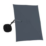Parasol excentré - Gris anthracite - 4x3m