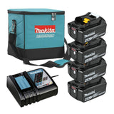 Pack Énergie 4 batteries 4,0 Ah BL1840B + 1 chargeur rapide DC18RC MAKITA - en sac 831274-0