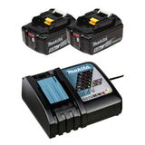 Pack Énergie 2 batteries 5,0 Ah BL1850B + 1 chargeur rapide DC18RC MAKITA - en carton