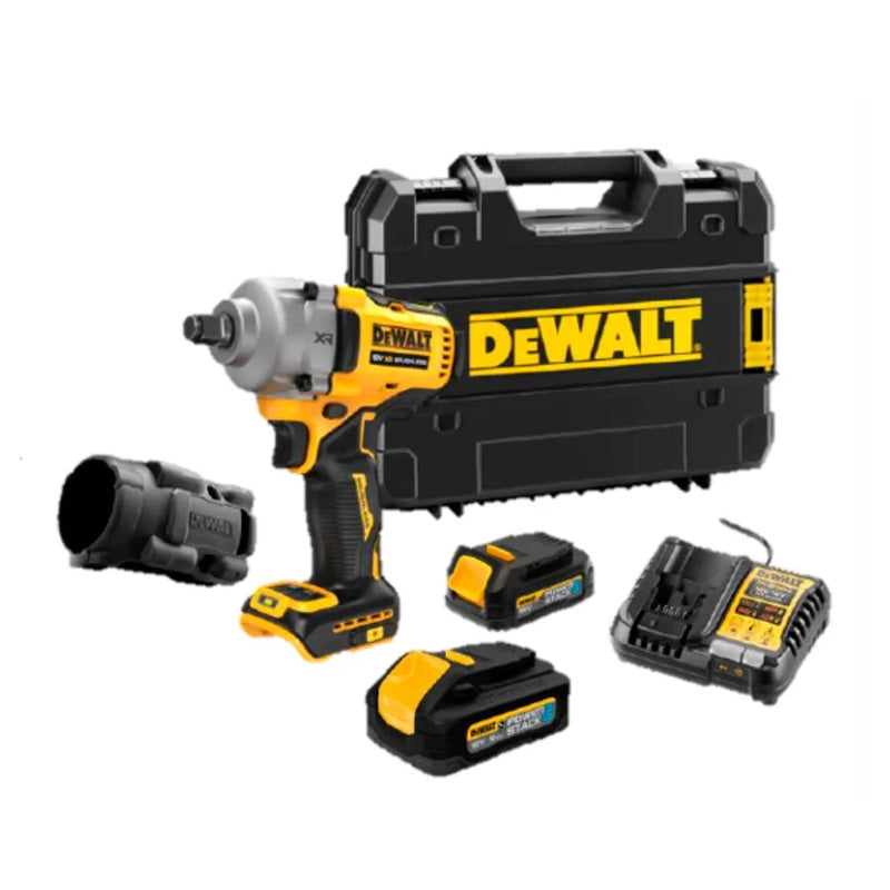 Boulonneuse à chocs 1/2‘’  DEWALT DCF891EHGT-QW Brushless 812 Nm - POWERSTACK XR 18V 2X1.7/5Ah Li-Ion - jonc de sécurité