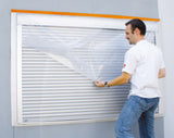 Bâche Façadier Adhésive (Lisière 38mm) - P736 Transparent 20m x 550mm