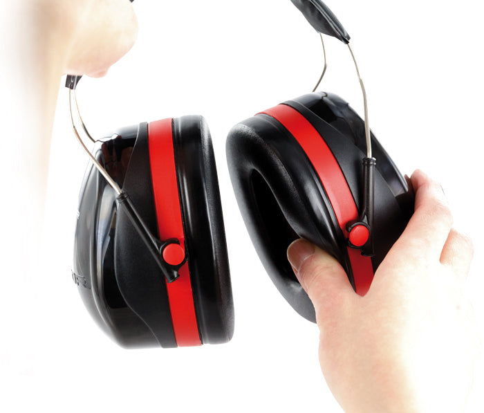H540A-411-SV - Casque 3M™ PELTOR™ Optime™ III Rouge/Noir - SNR 35 dB