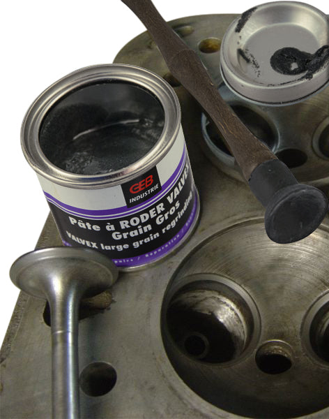 Collex pâte à roder GEB VALVEX pour robinets, vannes, clapets Pot de 65g de gros grain 120 + un pot de 65g de grain fin 240