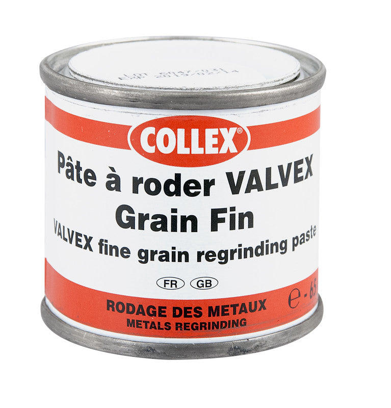 Collex pâte à roder GEB VALVEX pour robinets, vannes, clapets Pot de 65g de gros grain 120 + un pot de 65g de grain fin 240