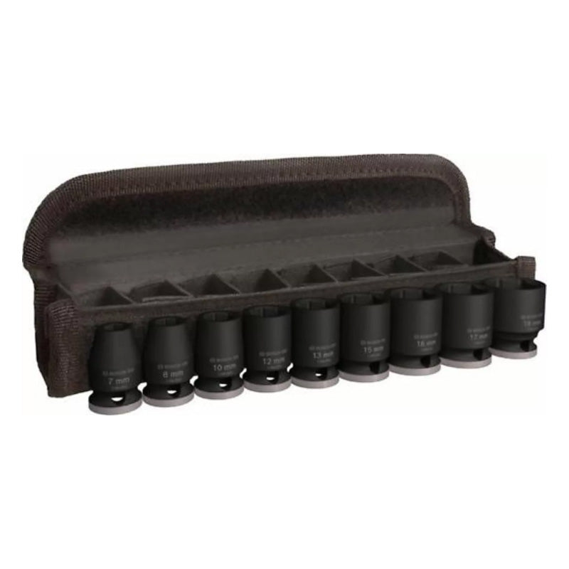 Set 9 Douilles BOSCH Impact PRO M 7,8,10,12,13,15,16,17,19 28-30M 3/8"