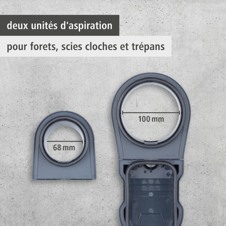 Système d'aspiration trépans/forets - WOLFCRAFT - 5954000