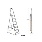 Escabeau simple en aluminium 7 marches - DRABEST - ESCA340