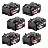 6 Batteries METABO 625152000 Li-Power 18V 5,2 Ah