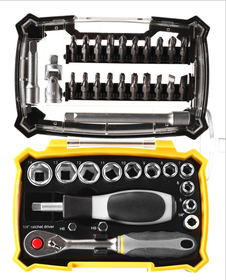 Coffret vissage - DIAGER  - 38pcs embouts 25mm + douilles