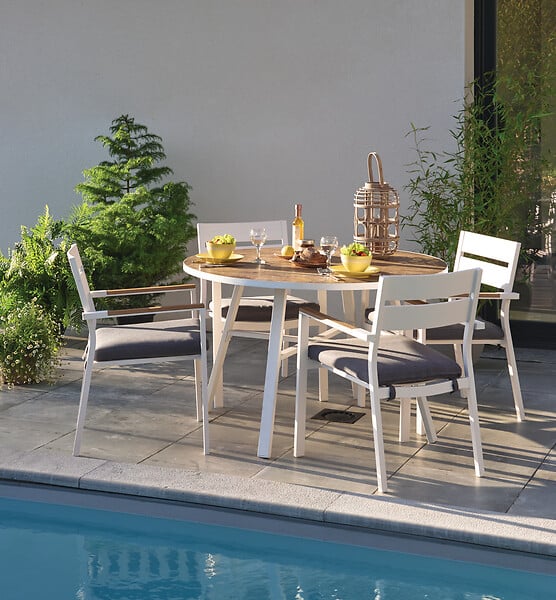 GST2127C - Fauteuil Angie en aluminium -