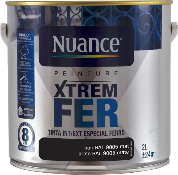 BRM110554 - Peinture XTREM Fer - Noir - Ma