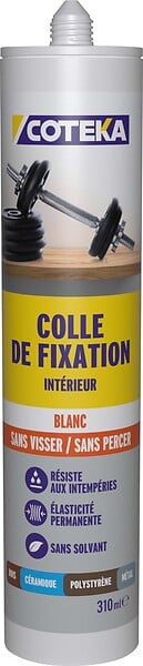 154037 - Colle fixation intÃ©rieur blan