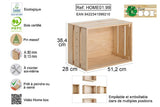 HOME01.99 - Caisse pin massif Home Box non