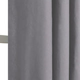 Rideau avec oeillets - Tamisant - Coton - Gris - 140x240cm