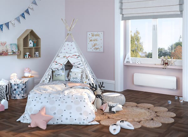 Radiateur plinthe Hekla - Blanc - 1000W