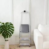 Escabeau antidérapant aluminium pliable - hauteur  54cm DRABEST - ESCA54