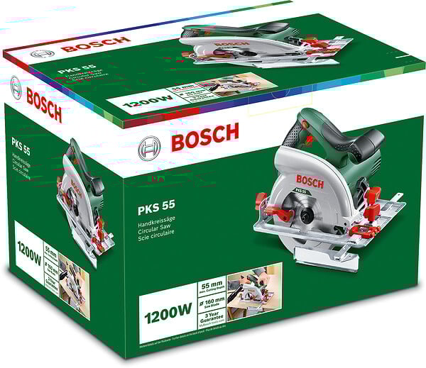 Scie circulaire PKS 55 - 1200W BOSCH DIY - 2171783 BOSCH DIY