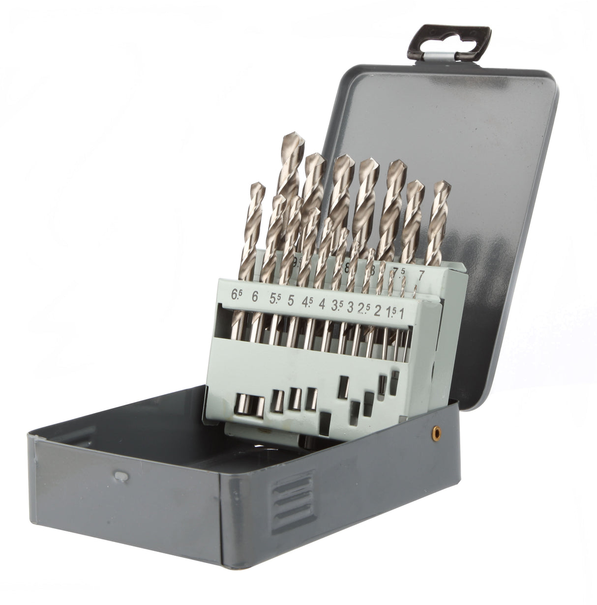 Coffret métallique 19 forets - DIAGER  - HSS meulé PRO din 338 angle 118° Diam.1 à 10 mm par 0,5 mm