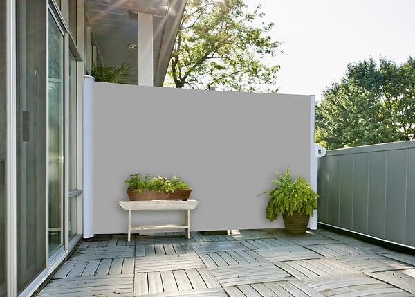 Rideau terrasse amovible - Gris perle - 1,8x3m